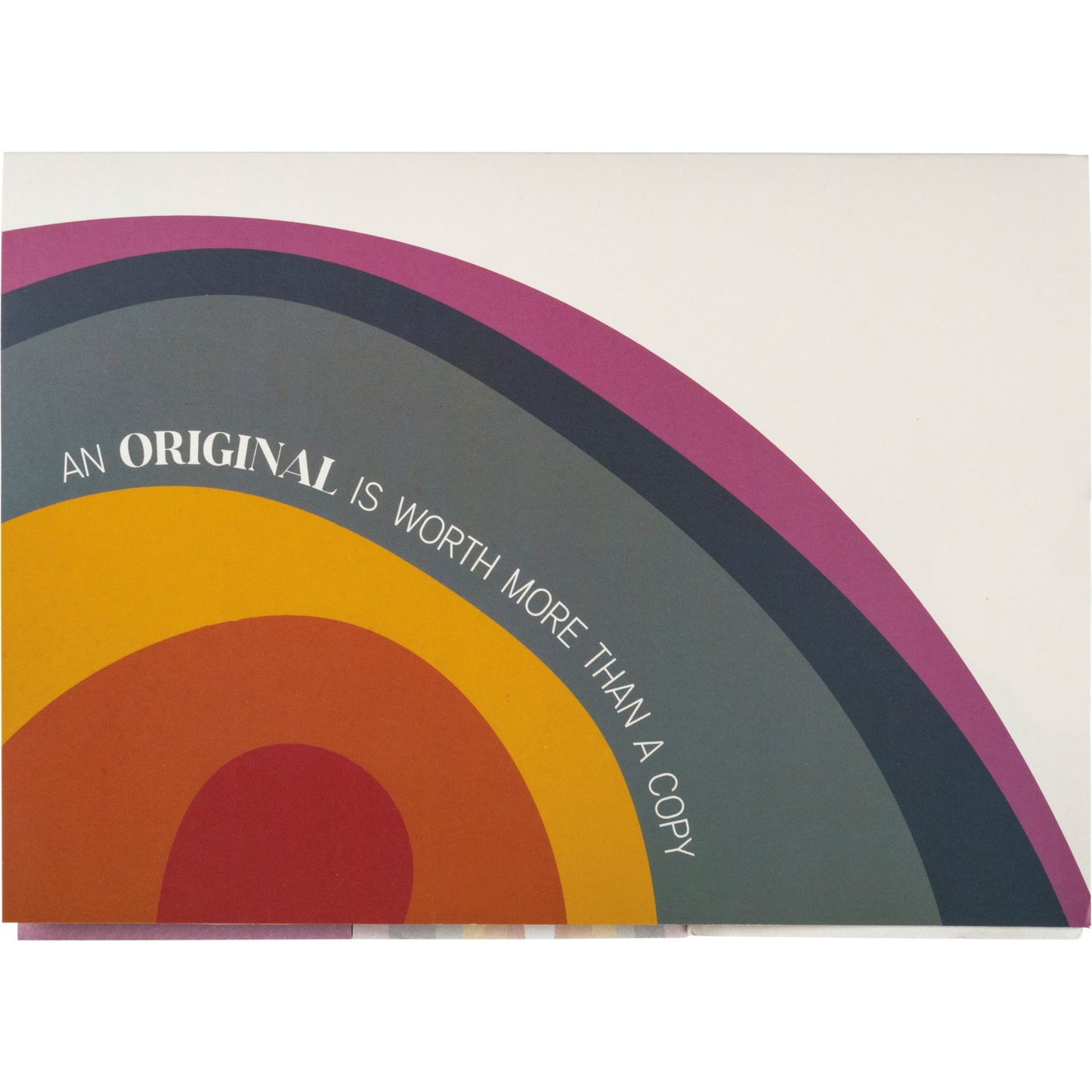 🌈 “An Original Is Worth More” Sticky Note Folio
