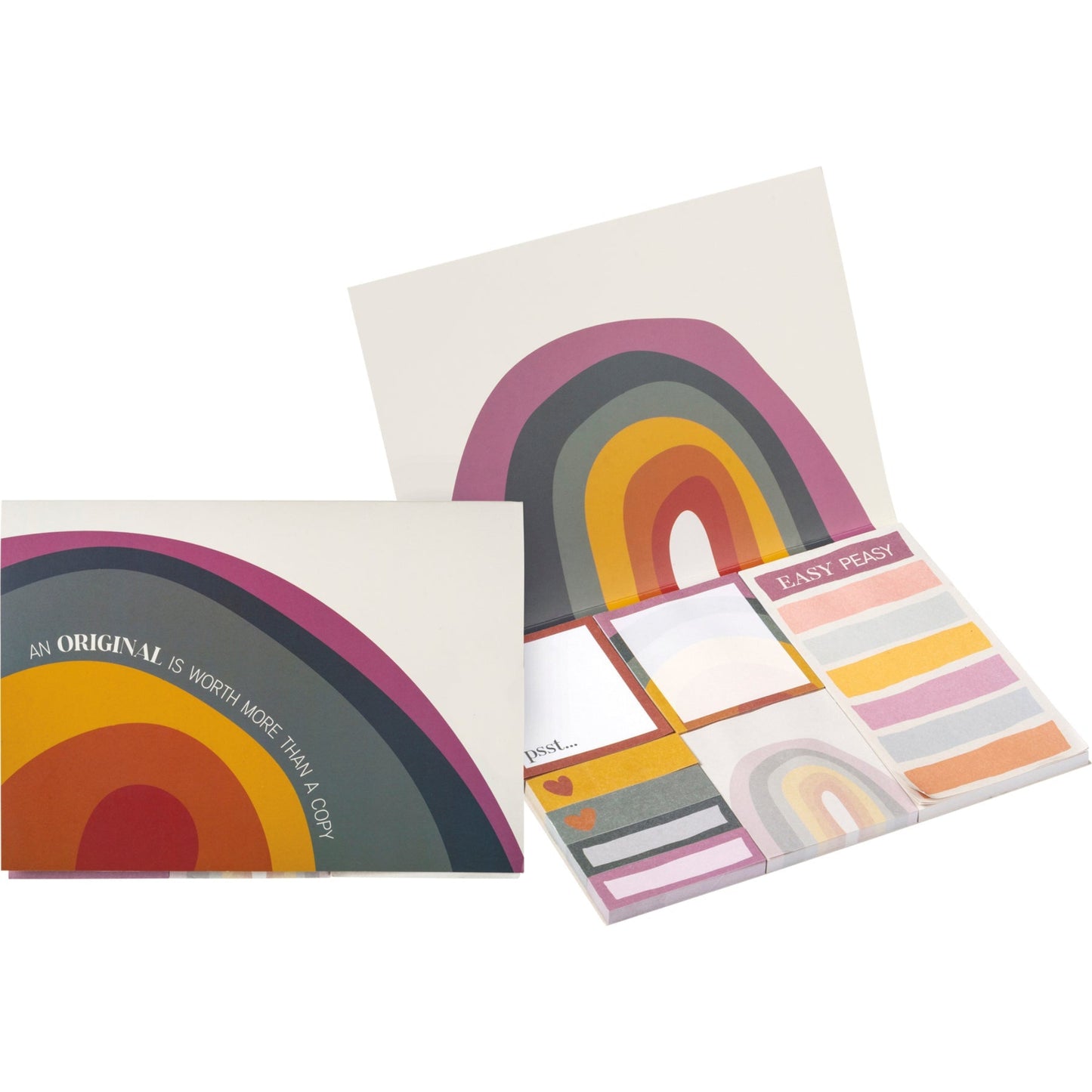 🌈 “An Original Is Worth More” Sticky Note Folio
