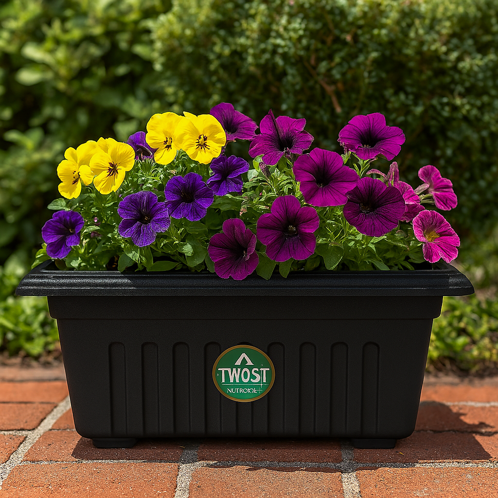 EverGrow Black Plastic Planters – Sturdy & Stylish Garden Set of 3