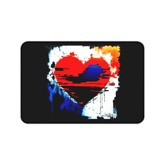 Painted Love Desk Pad for the Artsy Student or the Creative Individual
