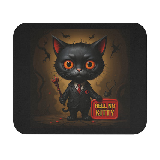 Desk Drama: Hell No Kitty™ Edition – Bold Mouse Pad for Bold People