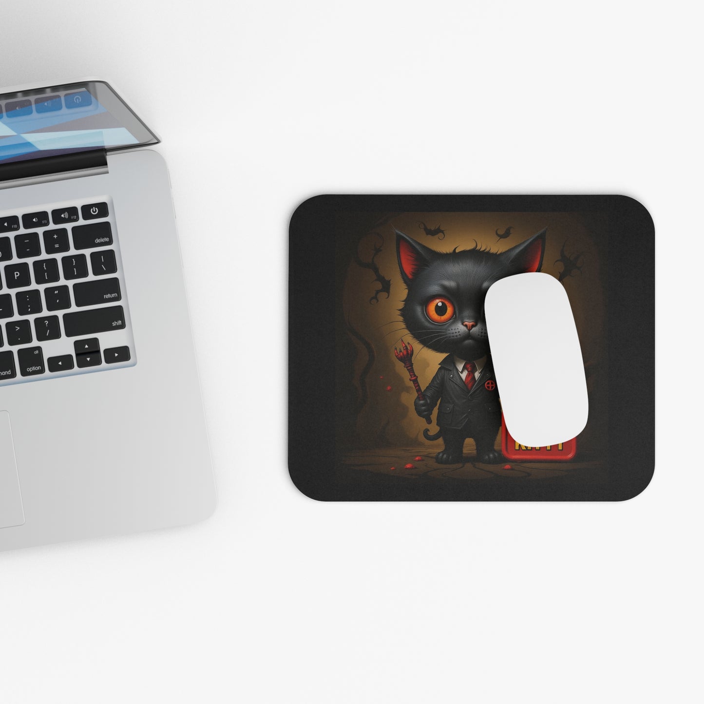 Desk Drama: Hell No Kitty™ Edition – Bold Mouse Pad for Bold People