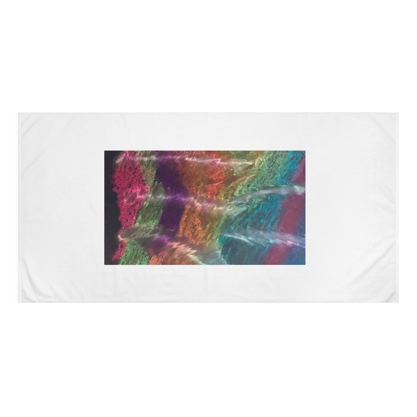 Mink-Cotton Towel by Law Rence – Featuring Original Art Nouveau Design