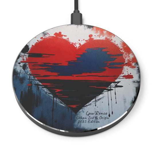 Artistic Heart Wireless Charger | Fast Charging Pad | 2025 Edition by Law Rence