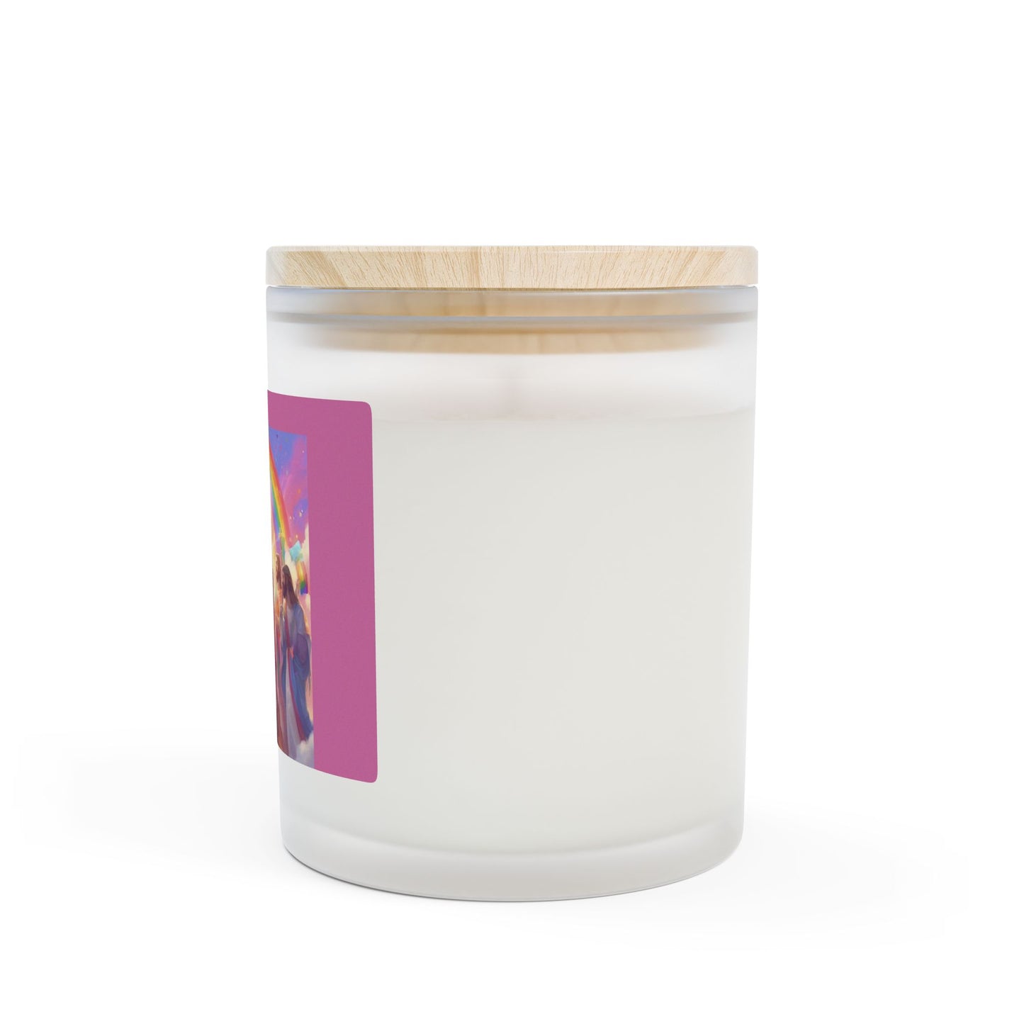 The Jesus Embrace Frosted Glass Candle