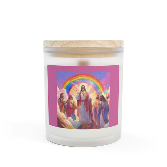 The Jesus Embrace Frosted Glass Candle