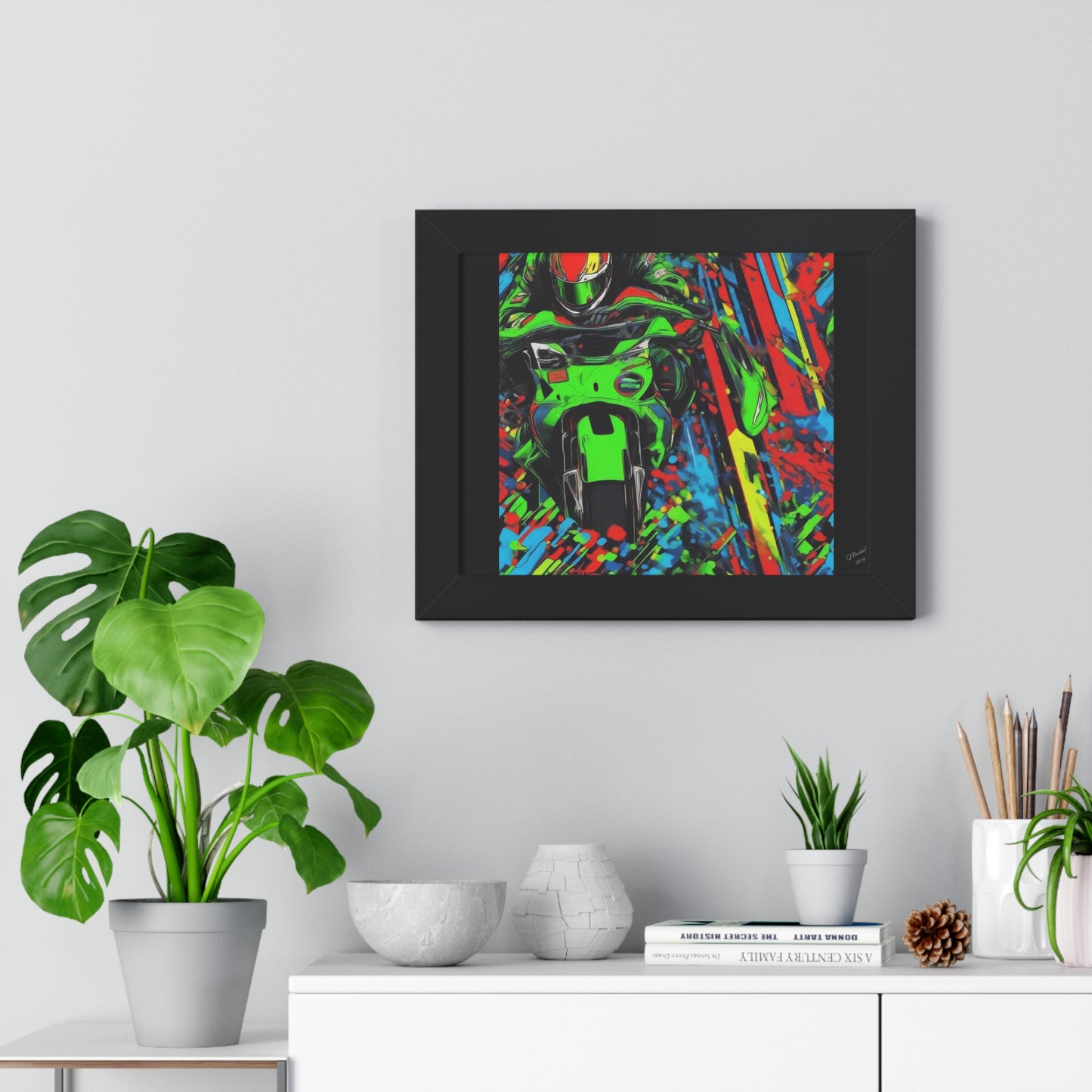 Motocycle Kyle, Framed Print