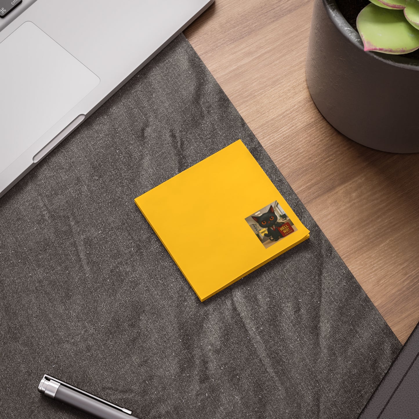 Hell No Kitty Post-it® Notes – Sassy Office Humor, Perfect for School & Desk Vibes
