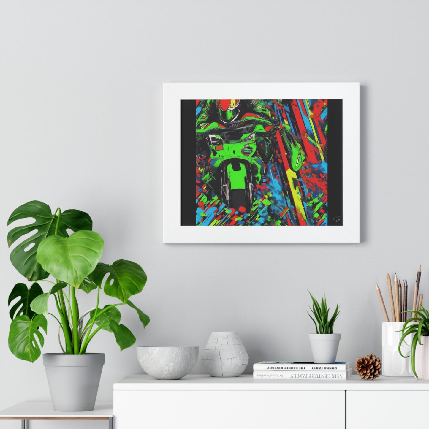 Motocycle Kyle, Framed Print