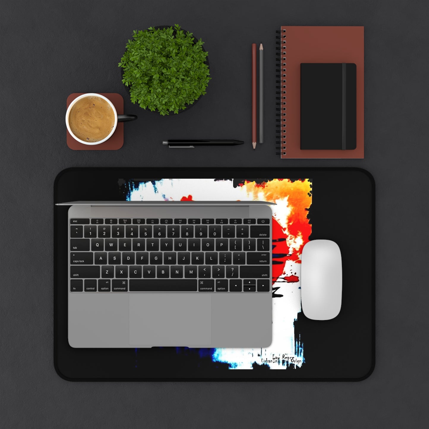 Painted Love Desk Pad for the Artsy Student or the Creative Individual
