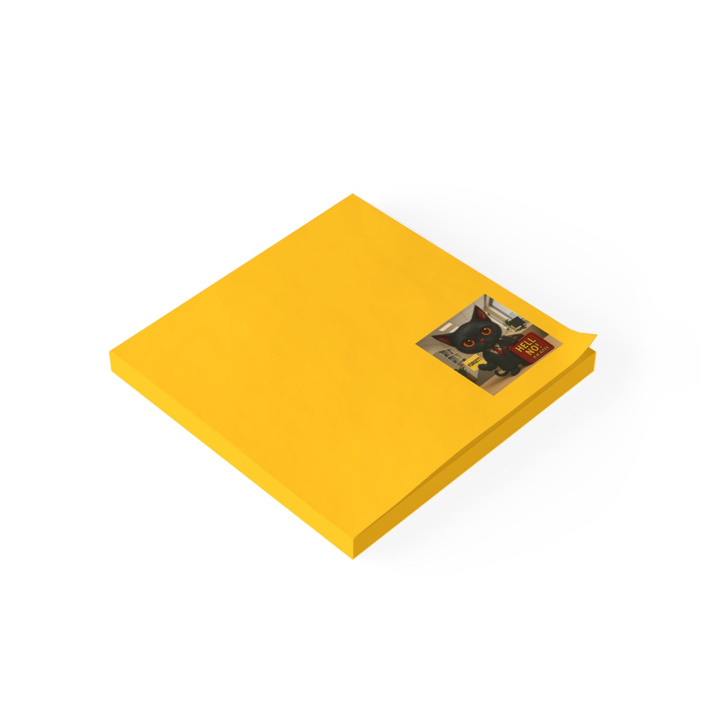 Hell No Kitty Post-it® Notes – Sassy Office Humor, Perfect for School & Desk Vibes