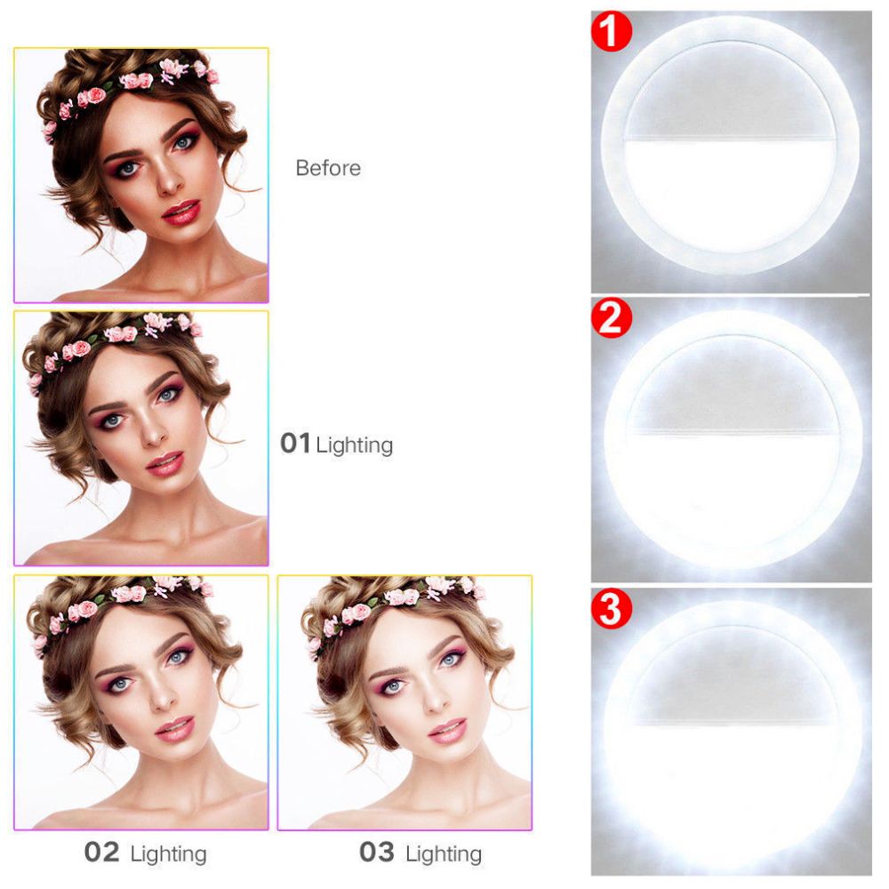 GlowSnap™ Clip-On Selfie Ring Light