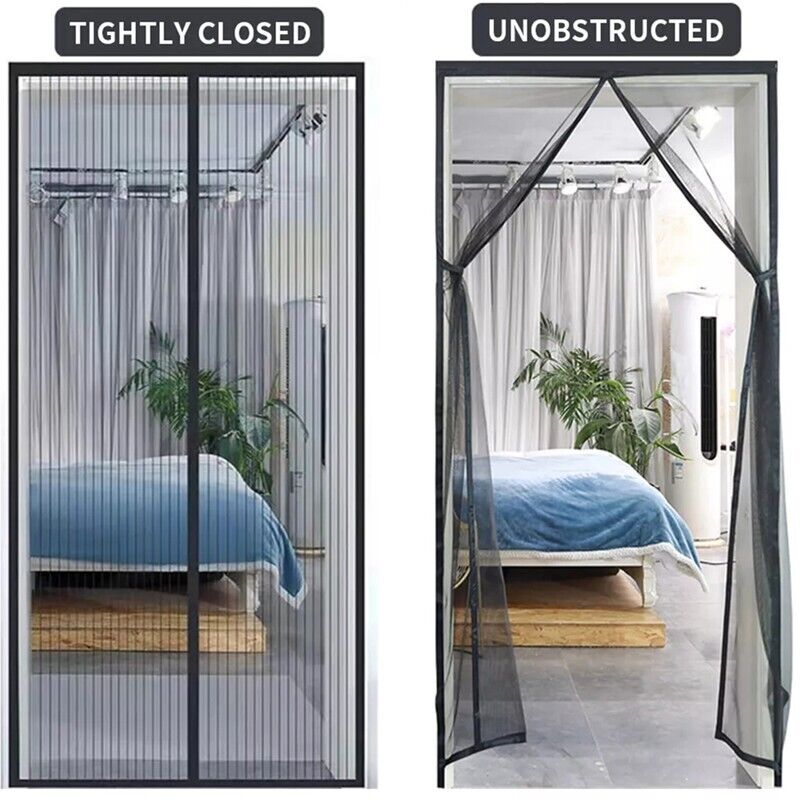 Buzz-Off Buddy: Snap-Closure Magnetic Screen Door Mesh
