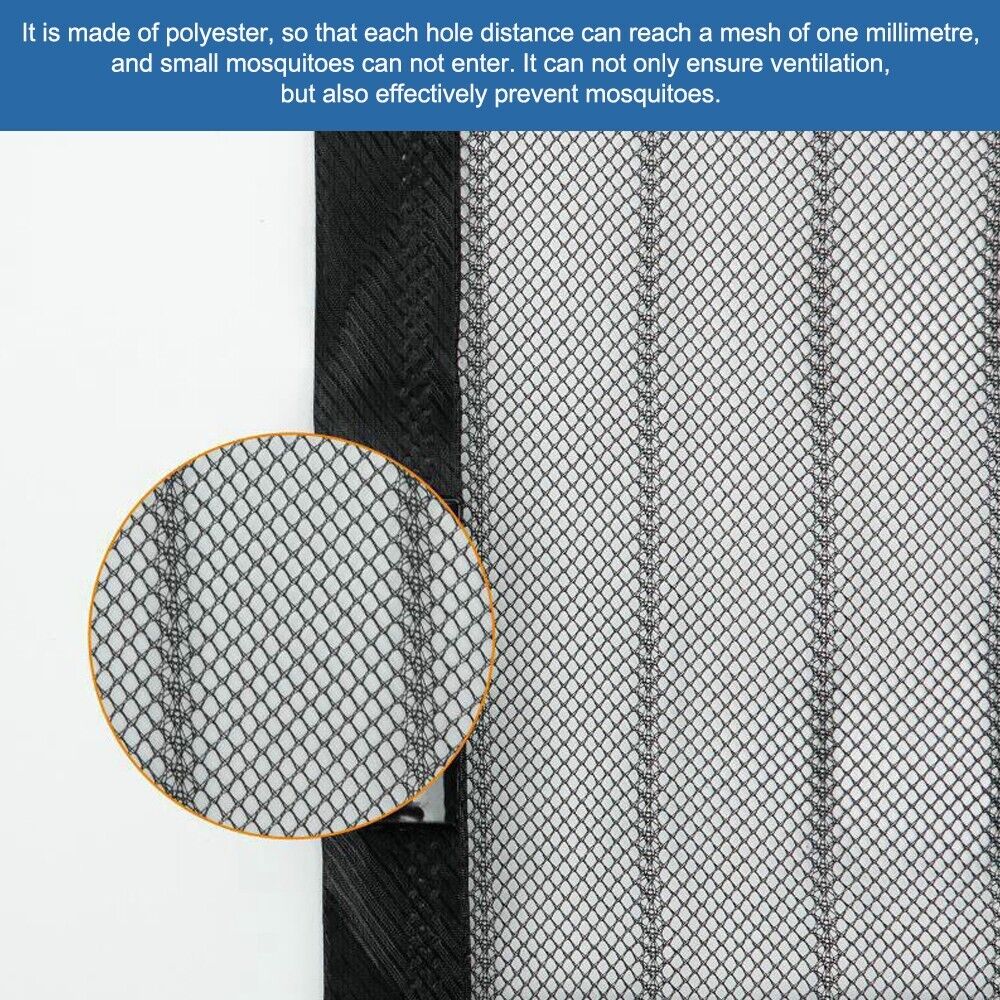 Buzz-Off Buddy: Snap-Closure Magnetic Screen Door Mesh