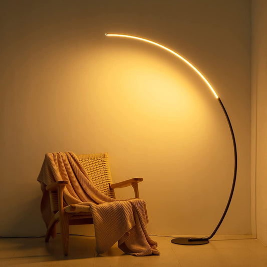 LumaCurve RGBW Floor Lamp Modern Arc Lighting