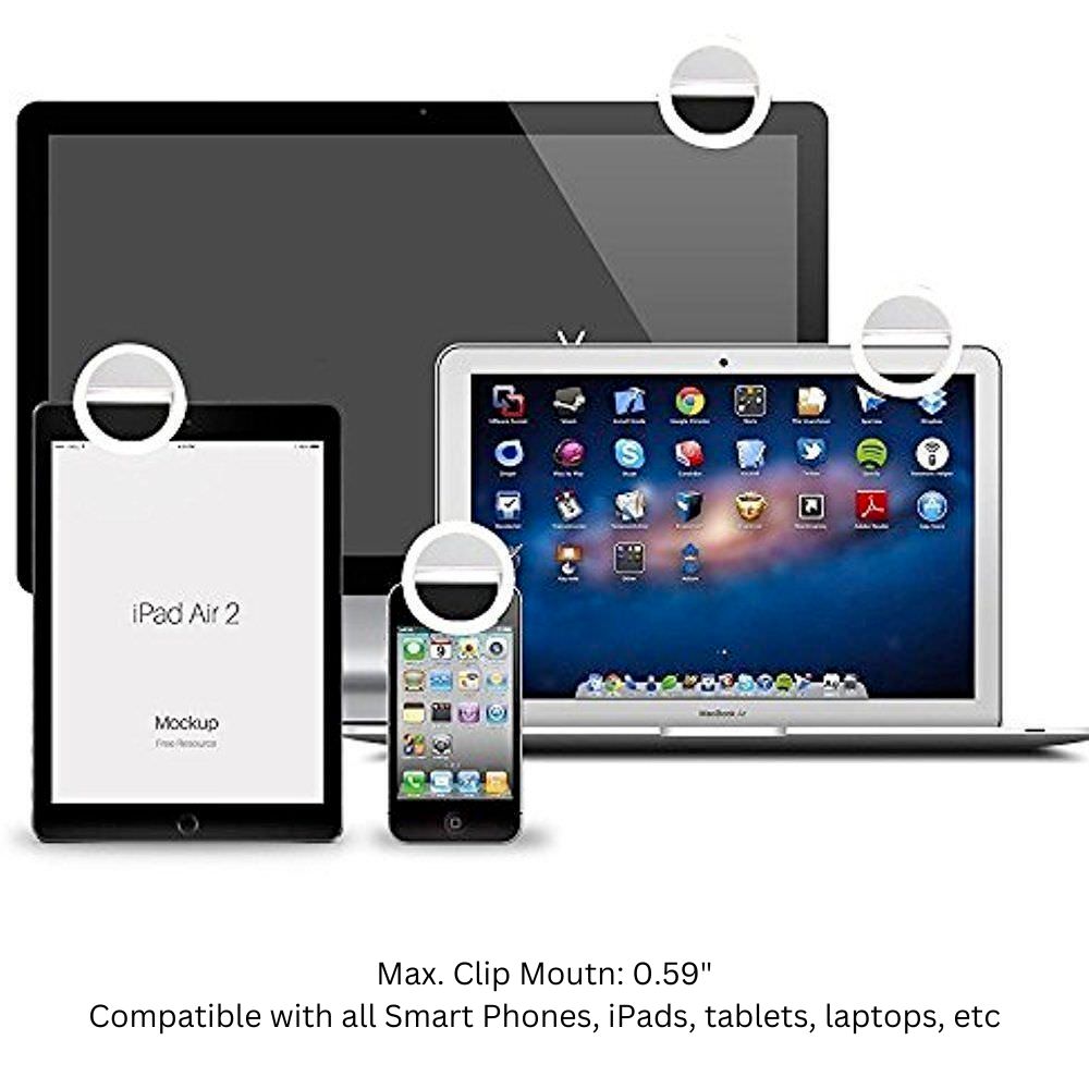 GlowSnap™ Clip-On Selfie Ring Light