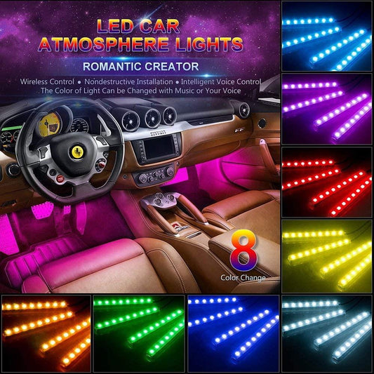 CruzeGlow SoundSync RGB Car LED Strips: Music-Activated Mood Lights