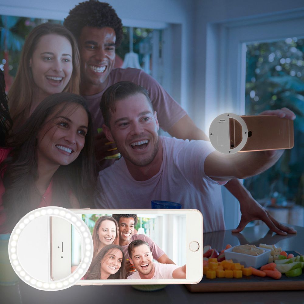 GlowSnap™ Clip-On Selfie Ring Light