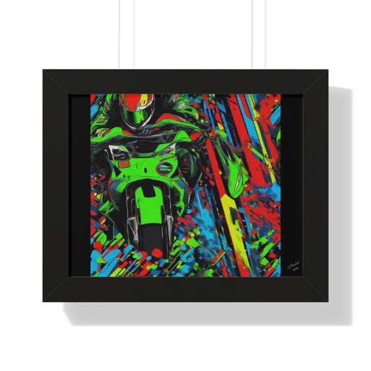 Motocycle Kyle, Framed Print