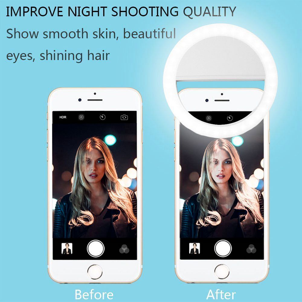 GlowSnap™ Clip-On Selfie Ring Light