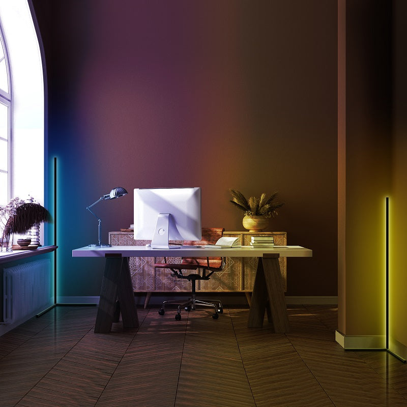 VibeBeam RGB Corner Floor Lamp – Minimalist Light, Maximum Mood