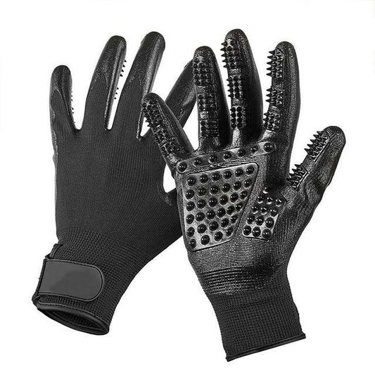 1 Pair Pet Grooming Gloves – Deshedding & Massaging Magic